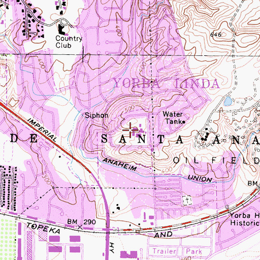 Topographic Map of Glenknoll Elementary School, CA
