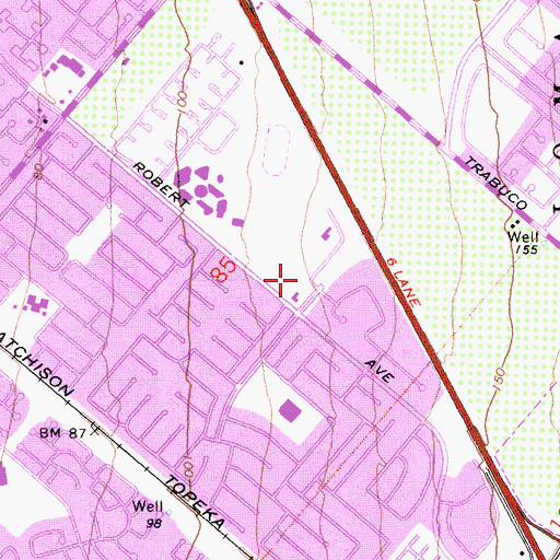 Topographic Map of Heritage Park Library, CA