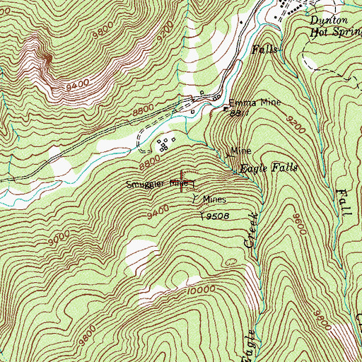 Topographic Map of Smuggler Mine, CO