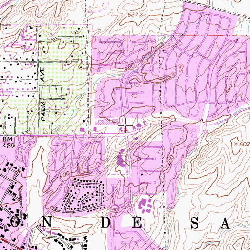 Topographic Map of Knoll Professional Center, CA