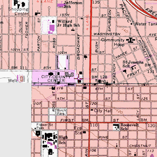 Topographic Map of Howe-Waffle House, CA