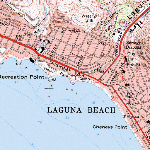 Topographic Map of Alito Park, CA