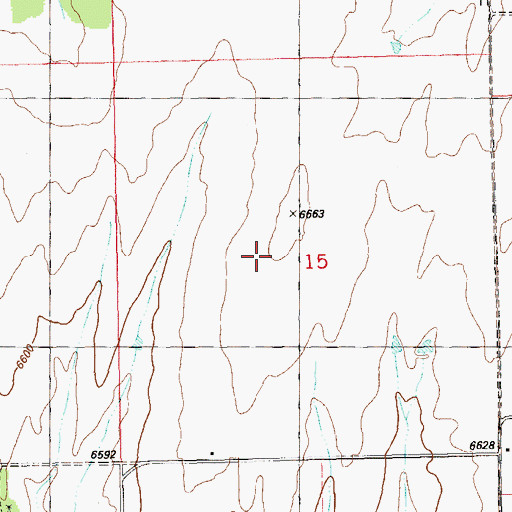 Topographic Map of Bug Point, CO