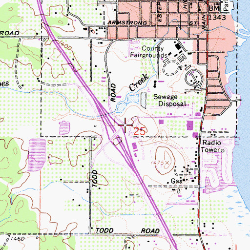 Topographic Map of George C Hoberg Vista Point, CA