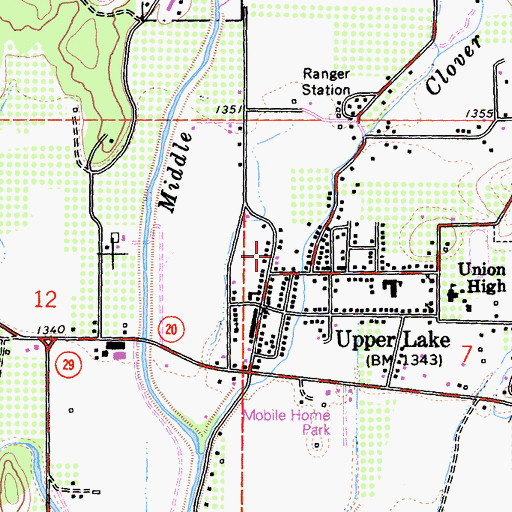 Topographic Map of Kingdom Hall of Jehovahs Witnesses, CA