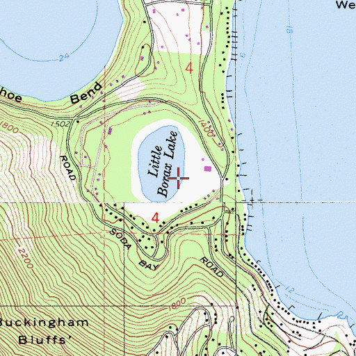 Topographic Map of Buckingham Golf Course, CA