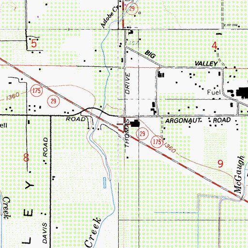 Topographic Map of Konoti Winery, CA