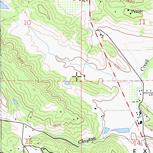 Topographic Map of Lower Lake Winery, CA