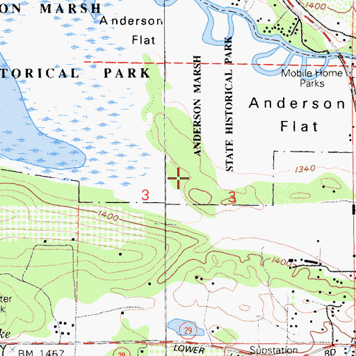 Topographic Map of McVicar Trail, CA