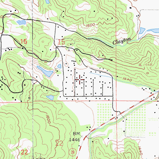 Topographic Map of Twin Lakes, CA