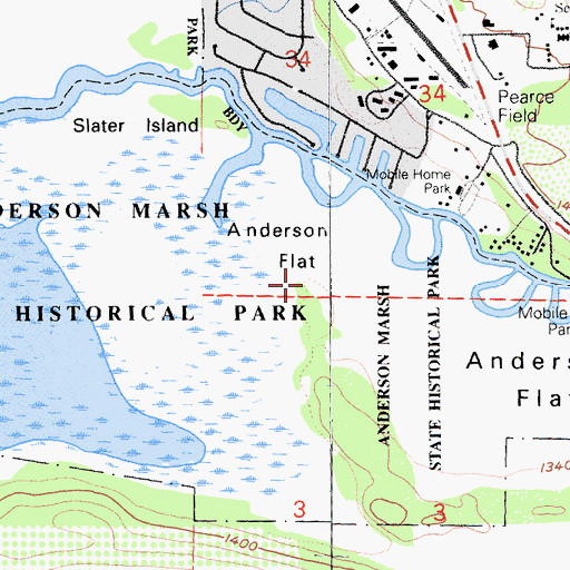 Topographic Map of Ridge Point, CA