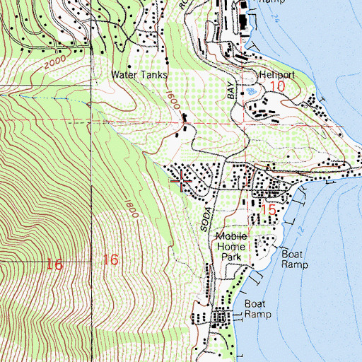 Topographic Map of Riviera Estates, CA