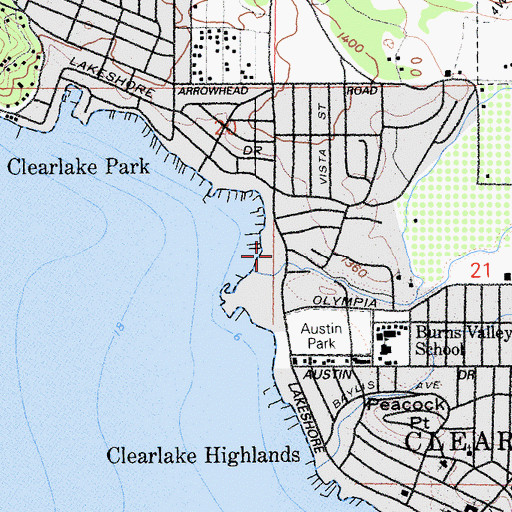 Topographic Map of Apostolic Community Church, CA