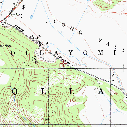 Topographic Map of Channing Rudd Cellars, CA