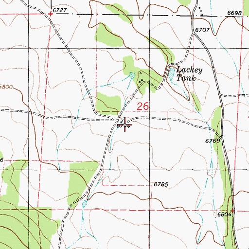 Topographic Map of Lobo Well, NM