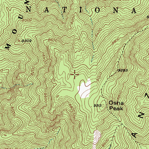 Topographic Map of Sand Spring, NM