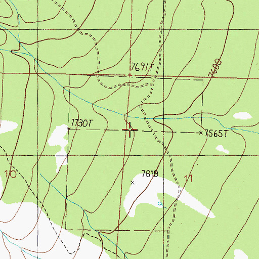 Topographic Map of House Spring, NM