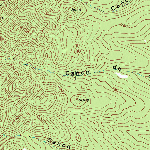Topographic Map of Bartolo Spring, NM