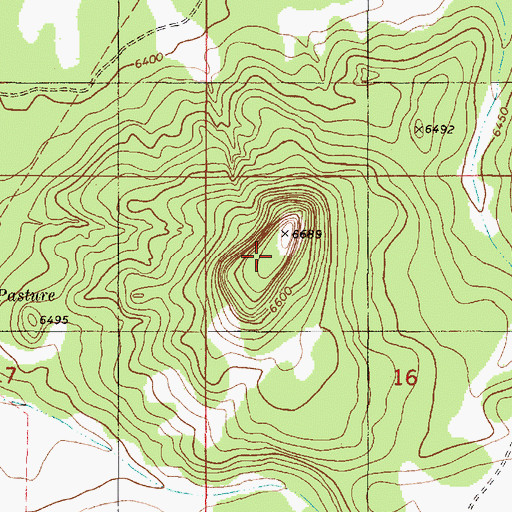 Topographic Map of Mesa De Los Jumanos Ruins, NM
