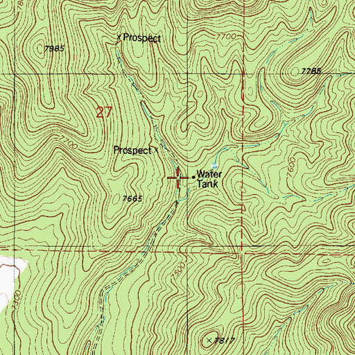 Topographic Map of Pinatosa Trick Tank, NM