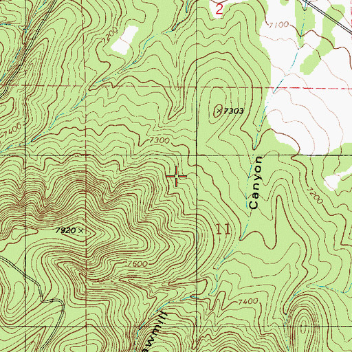 Topographic Map of Lackey Point Trick Tank, NM