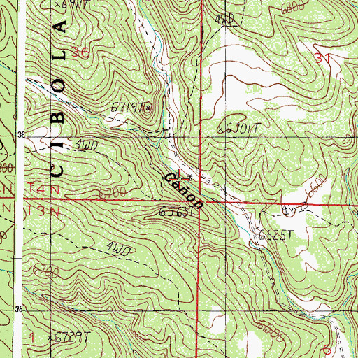 Topographic Map of Fain Well, NM