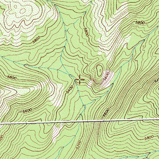 Topographic Map of Selway-Bitterroot Wilderness, ID