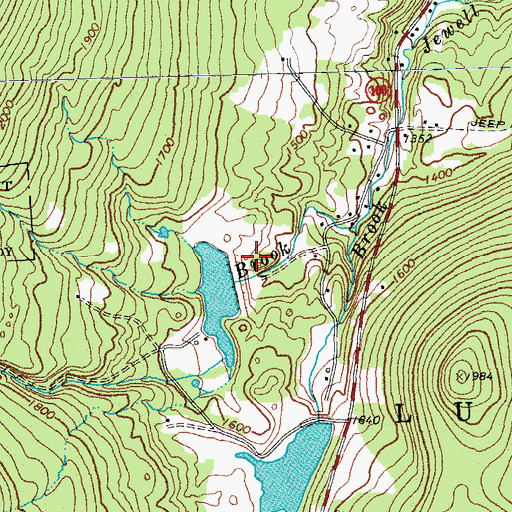 Topographic Map of Jewell Brook Site Number 2 Dam, VT
