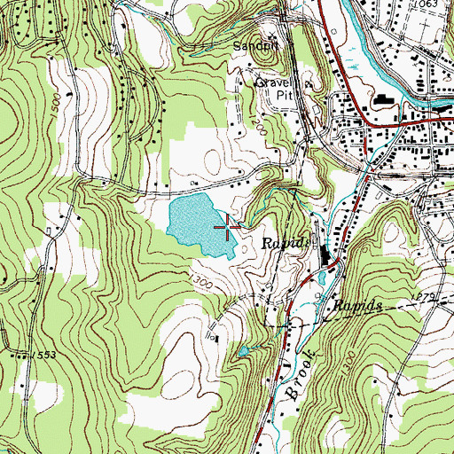 Topographic Map of Jewell Brook Site Number 3 Dam, VT