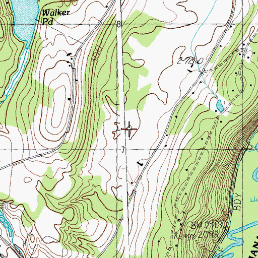 Topographic Map of Newport Number 1 Dam (historical), VT