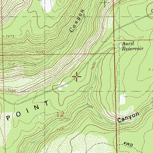 Topographic Map of Ormiston Point, CO