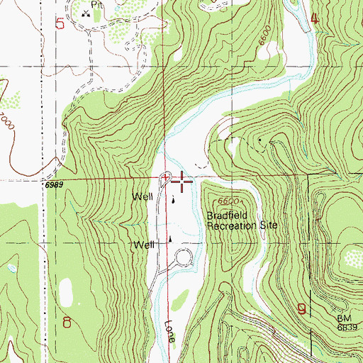 Topographic Map of Narraguinnep Canyon, CO