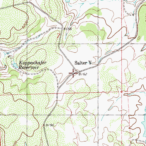 Topographic Map of Salter Y, CO