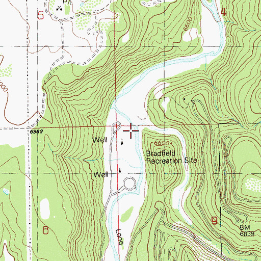 Topographic Map of Canyon Creek, CO