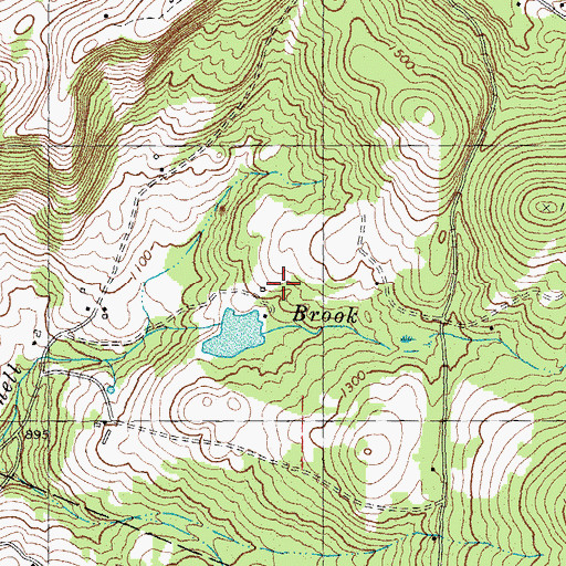 Topographic Map of Keyser Dam, VT