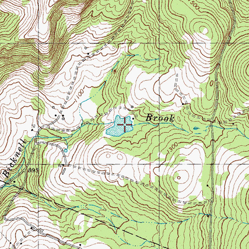 Topographic Map of Keyser Pond, VT