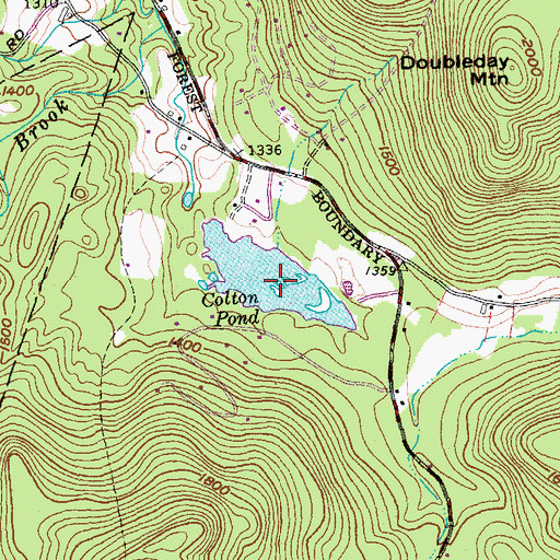 Topographic Map of Colton Pond Dam, VT
