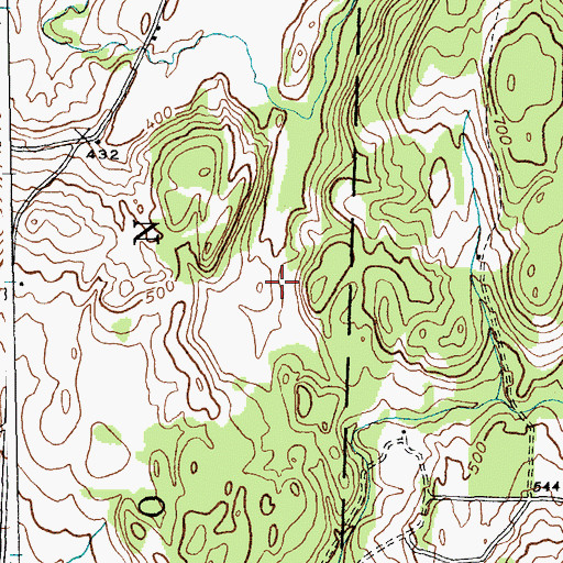 Topographic Map of Munger Dam, VT