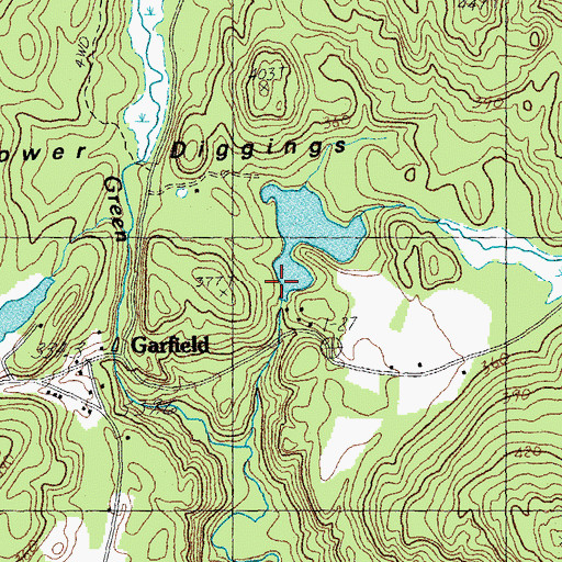 Topographic Map of Beaver Lake Dam, VT