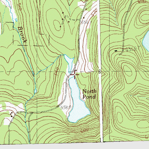 Topographic Map of North Dam, VT