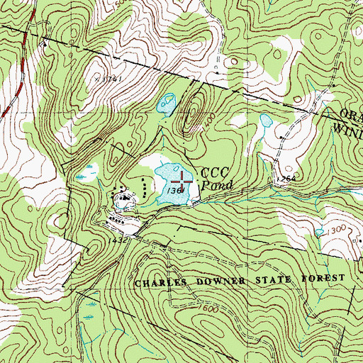 Topographic Map of C C C Pond, VT