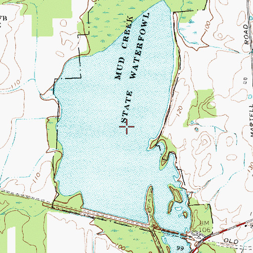 Topographic Map of Mud Creek Pond, VT