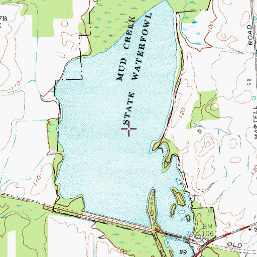 Topographic Map of Mud Creek Pond, VT