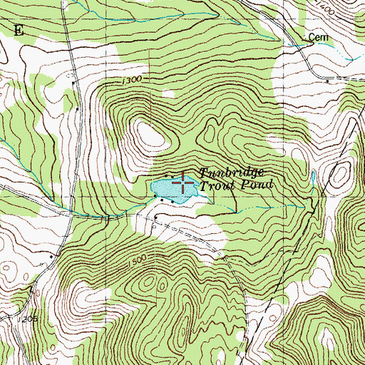 Topographic Map of Belnap Pond Dam, VT