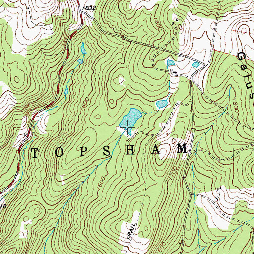 Topographic Map of Norwich Reservoir, VT