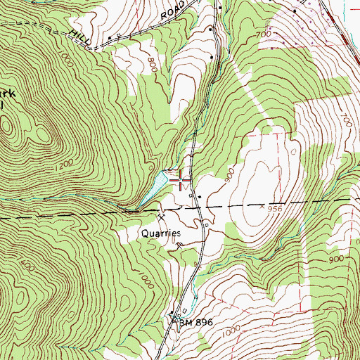 Topographic Map of Youngs Brook Dam, VT