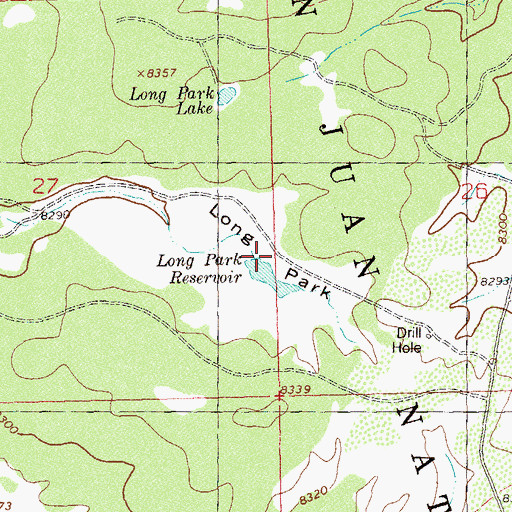 Topographic Map of Long Park, CO