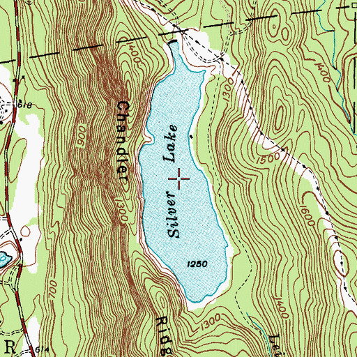 Topographic Map of Silver Lake Dam, VT