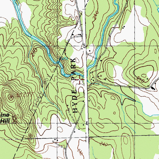 Topographic Map of Hyde Park Dam, VT