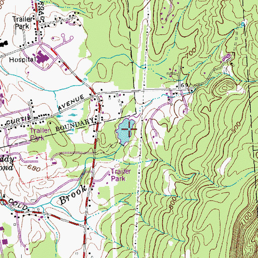 Topographic Map of Upper Eddy Pond, VT